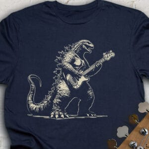 Godzilla Playing Bass